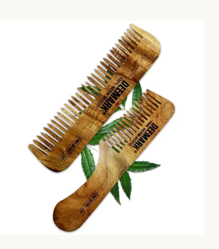 Ayurvedic Neem Comb – Oil-Treated Kacchi Neem Wooden Comb