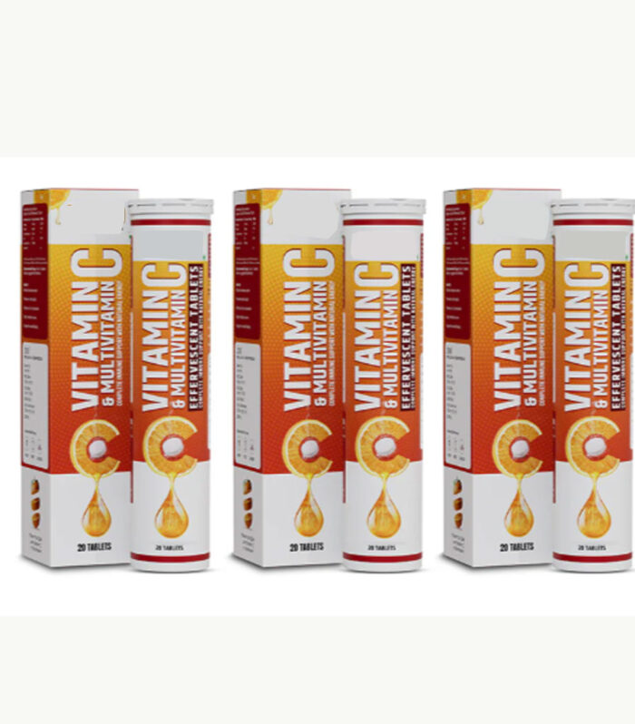 Ayurvedic Vitamin C & Multivitamin Effervescent Tablets – 20 Tablets