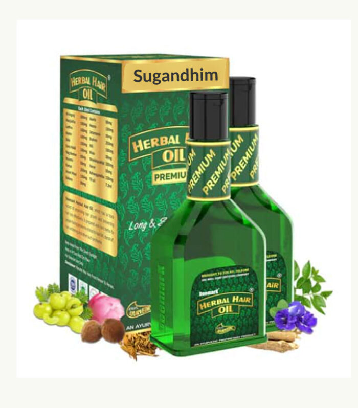 Ayurvedic Herbal Hair Oil Premium – 120 ml × 2 Bottles