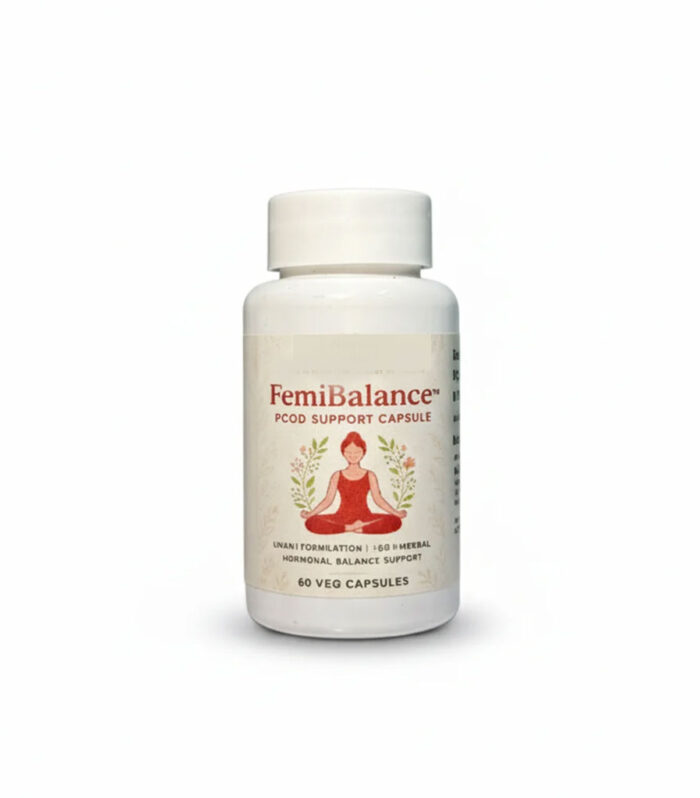 Ayurvedic Femi Balance PCOD Support Capsules – 60 Veg Capsules